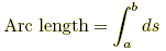 arc length formula1.gif